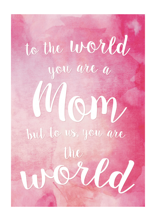 Free Mother's day printable