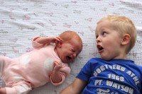 24 hours with a newborn and a toddler